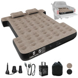 Umbrauto Built-in Pump Air Mattress for 5.5-5.8ft Full Size Short Truck Bed, Inflatable Camping Airbed with Rechargeable Cordles