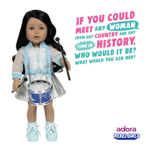 Adora 18 Rebel Girls Doll Collection - Inspired by Good Night Stories Rebel Girl Books - Premium Quality Soft and Movable Doll