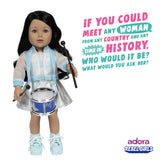 Adora 18 Rebel Girls Doll Collection - Inspired by Good Night Stories Rebel Girl Books - Premium Quality Soft and Movable Doll