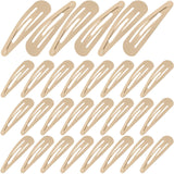 WILLBOND 30 Pieces 3.1 Inch Large Metal Snap Hair Clips Nonslip Barrettes Women Hair Accessories (Taupe)