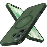 Maozis Magnetic Shockproof for iPhone 17 Case,[Full Camera Protection][Compatible with Magsafe][Non-Slip][Mil-Grade Protection] 