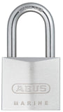ABUS 75IB/40HB40 Marine Grade Chrome Plated Brass Padlock with 1 1/2 Stainless Steel Shackle, Keyed Different