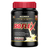 ALLMAX ISOFLEX Whey Protein Isolate, Vanilla - 1 lb - 27 Grams of Protein Per Scoop - Zero Fat & Sugar - 99% Lactose Free - Glut