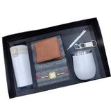 Theprintshine Rakhi Gift Hamper For Brother, Custom Name Wallet, Travel Coffee Tumbler, Pen & Keychain Combo With Designer Rakhi
