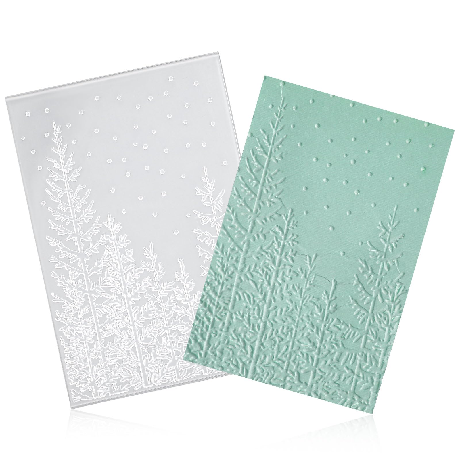 Geiserailie 1 Pcs Embossing Folders Embossing Machine Template Paper Card Folders for Christmas Card Making DIY Flower Scrapbook