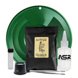 ASR Outdoor 1LB Paydirt Gold Panning Kit with Beginner Prospecting Tools Equipment 6pc, Green