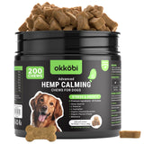 Hemp Calming Chews for Dogs Anxiety 200 pcs - Duck Flavored - Dog Anxiety Relief - Dog Calming Chews - Melatonin for Dogs - for 