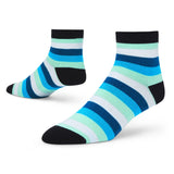 Dynamocks MenS And WomenS Combed Cotton Stripes Ankle Length Socks (Pack Of 1) (Multicolour, Free Size) (Ca Stripes 7.0)