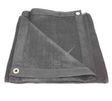 Mytee Products 50'x50' Black 70% Shade Mesh Tarp for Outdoor w/Grommets - 6 Oz Extra Durable Heavy Duty Mesh Tarps for Dump Truc