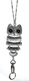 Owl Breakaway Womens Lanyard Strong Stainless Steel Chain, Trendy ID Badge Card Holder Teacher Nurse Cruise Keys Keychain