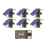 Stealth Cam Lithium Solar Power Panel (6-Pack) Bundle with Card Reader (7 Items)