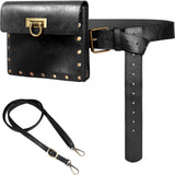 Belt Pouch Waist Bag Fanny Pack Medieval Vintage Leather Pouch Cellphone Holder Holster Carry Belt Purse Pocket Casual Hiking Fe