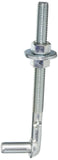 MINTCRAFT LR083 ProSource Bolt Hook, 1/2 in Dia X 6 in L, Zinc Plated, 1/2 x 6