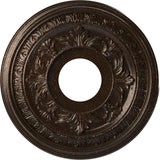 Ekena Millwork CMP13BAAMB Baltimore Thermoformed PVC Ceiling Medallion (Fits Canopies up to 5 1/4), 13OD x 3 1/2ID x 3/4P, Textu