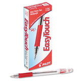 Pilot 32012 EasyTouch Ball Point Stick Pen, Red Ink, 1mm, Dozen