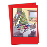 NobleWorks Humorous Christmas Greeting Card with 5 x 7 Inch Envelope (1 Card) Merry Christmas Holiday Gift Unwrapping Service 16