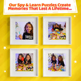 I Spy Alphabet Puzzle with Flashcards and Magnifying Glass 2ft x 3ft -Large 48 Piece Farm Animals Jigsaw Floor Puzzles for Kids