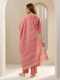 Libas Women'S Silk Blend Kurta Sets (Gs1096_Peach_Xl)