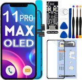[OLED] for iPhone 11 PRO MAX Screen Replacement 6.5 Inch [NOT LCD] Display 3D Touch Frame Assembly Digitizer with Repair Kit Scr