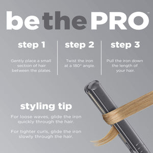 Infinitipro By Conair Tourmaline Ceramic Flat Iron, 1-Inch