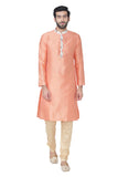 Manyavar Men'S Art Silk Other Kurta Pyjama With Waist Coat (Jast099-333)