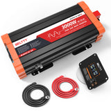 BELTTT 3000W Pure Sine Wave Inverter 12V DC to 120V AC for RV, Truck, Off-Grid, Home, Solar Car Power Inverter with Dual AC, 20A