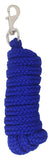 Horse 8' Soft Round Braided Blue Nylon 3/4 Lead Rope with SS Snap 605SE01RB