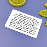 Jielahua Grandson Gifts from Grandma Grandpa Inspirational Gift for Grandson Engraved Wallet Insert Card Motivational Gifts Grad