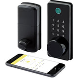 LOCKSTAR Smart Door Lock Keyless Entry Deadbolt Door Lock Multiple Entry Methods - APP Fingerprint Touch ID Keypad Code Car