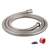 Pichrain Kink-Free Stainless Steel Shower Hose Replacement, 60 Inch, Anti-Twist Flexible Metal Shower Head Hose, Brushed Nickel