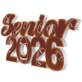 Yaomiao Football 2026 Senior Sign Photo Props Class of 2026 Sign Senior Table Centerpieces for Party Supplies Football Classroom