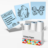 Phomemo Multicolor Self-Adhesive Thermal Paper, Glossy Printable Sticker Paper Label for Phomemo M02/M02 Pro/M02S/P2S/M03/M04S M