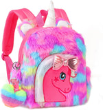 Drumstone Soft Fur Unicorn Sling Bag | Cute Shoulder Crossbody Purse & Coin Pouch For Girls, Kids, Teens & Women