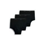 Jockey Mens Underwear Classic Full Rise Brief 3 Pack, Black, 36