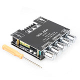 Bluetooth Power Amplifier Board with Subwoofer 2.1 Channel 50W 2+100W, 12V-24V Audio Power Amplifier Module with Treble and Bas