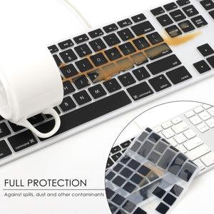 Allinside Black Keyboard Cover For Imac Usb Keyboard A1243 Mb110Ll/B