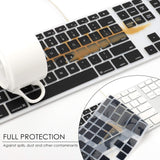 Allinside Black Keyboard Cover For Imac Usb Keyboard A1243 Mb110Ll/B