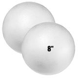 Styrofoam Balls 8 Inch,2PC Large White Foam Balls for Crafts, DIY Craft Giant Foam Ball for Home and School,Smooth Solid Round B
