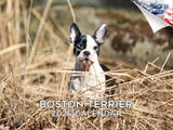 2025 2026 Boston Terrier Calendar - Dog Breed Monthly Wall Calendar - 12 x 18 Open - Thick No-Bleed Paper - Giftable - Academic 