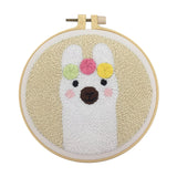Ilsmysutra Punch Needle Starter Kits Embrodiery Hoop With Punch Pen Hand Craft Alpaca |Crafts | Needlecrafts & Yarn | Embroidery