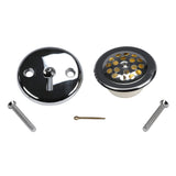 DANCO AllinOne Drain Trip Lever Conversion Kit, Chrome, Fits 11/2Inch or 13/4Inch Drain Shoe, 1Set (80977)