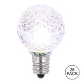 Vickerman G30 Faceted Led Purewht Bulb E12 25/Box - Xledg3P-25