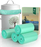 AYOTEE 100% Compostable Trash Bags, Small Compost Bags 1.3 Gallon, Small Trash Bags Compostable Bags for Kitchen Compost Bin 4.5