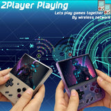 FINGEREVO Miyoo Mini Plus Handheld Game Console 3.5-inch 640*480 IPS Screen 3000mAh Miyoo-mini+ with Portable Case Retro Gray