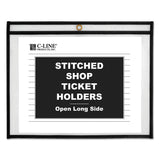 CLine Shop Ticket Holders, Stitched, Sides Clear, 50 inch, 11 x 8 1/2, 25/BX