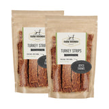 Farm Hounds - Turkey Strips - Premium Natural Jerky for Dogs - from 100% Humanely Raised Turkey - Break-to-Size - Great for Trai