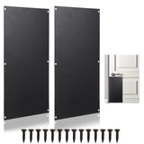 Sumnacon 2 Pcs Stainless Steel Door Kick Plate 16''x8'' Push Plate Metal Door Plate with Screws Kick Plates for Exterior Interio