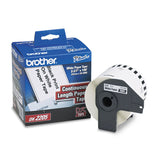 Brother Genuine, DK2205 Continuous Paper Label Roll, CuttoLength Label, 2.4 x 100 Feet, (1) Roll Per Box