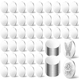 Yaocom 300 Pcs Stainless Steel Disc, Blank Metal Strike Round Plates for Crafts Blank Coins for Crafts Metal Stamping and DIY Je