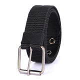 Zacharias MenS Nylon Fabric Solid Belt Mn01 (Black_Free Size) (Pack Of 1)